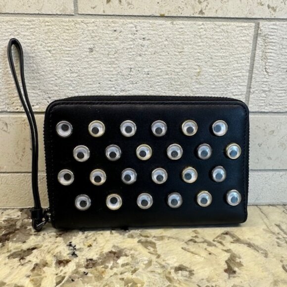Marc by Marc Jacobs Alice in Wonderland Googly Eye Zip Wallet - Picture 1 of 7